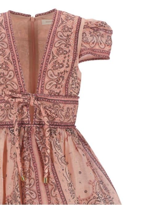 Pink and black silk dress Zimmermann | 8808DMATPINK BANDANA